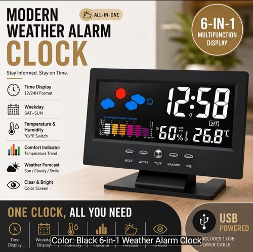 Digital weather station indoor - digital,