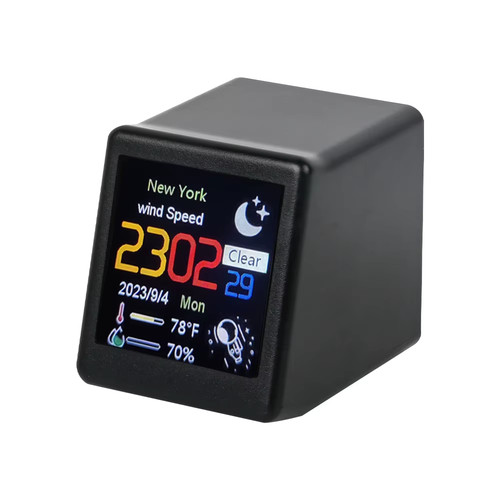 Smart weather clock electronic - weather,