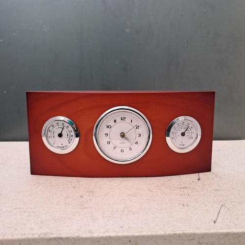 Wooden desk clock with - wooden,