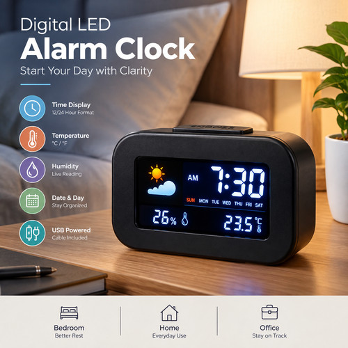 Weather forecast digital alarm - forecast,