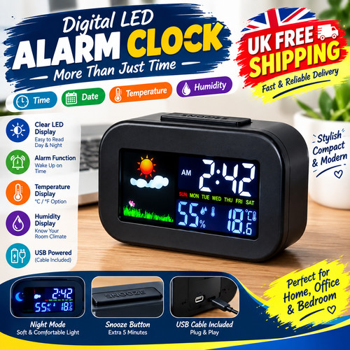 Weather forecast digital - weather, alarm