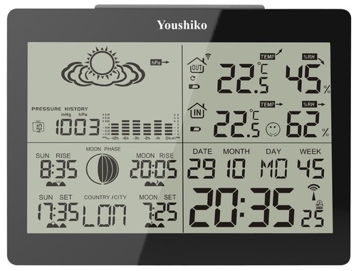 Weather station with msf - with,