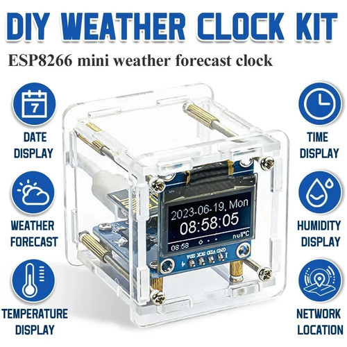 Diy digital clock kit esp8266 - diy,