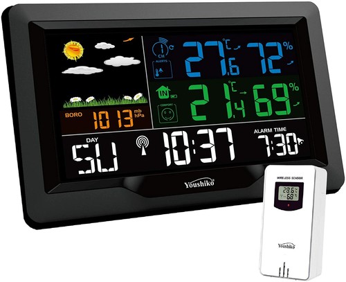 Weather station with msf radio - station,