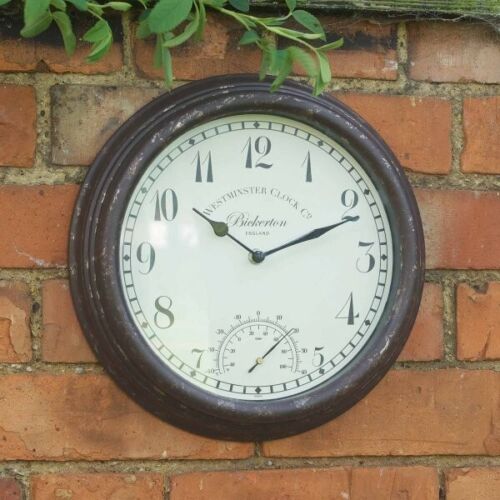 Garden clock thermometer - garden,
