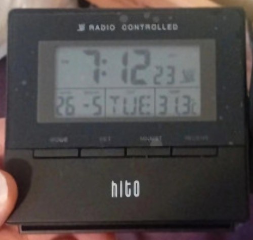 Weather projection clock - weather,