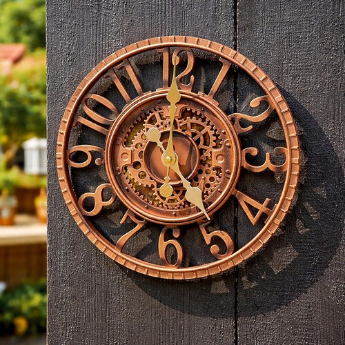30cm wall clock garden weather - garden,
