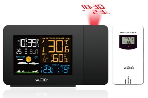 Projection clock radio - ,